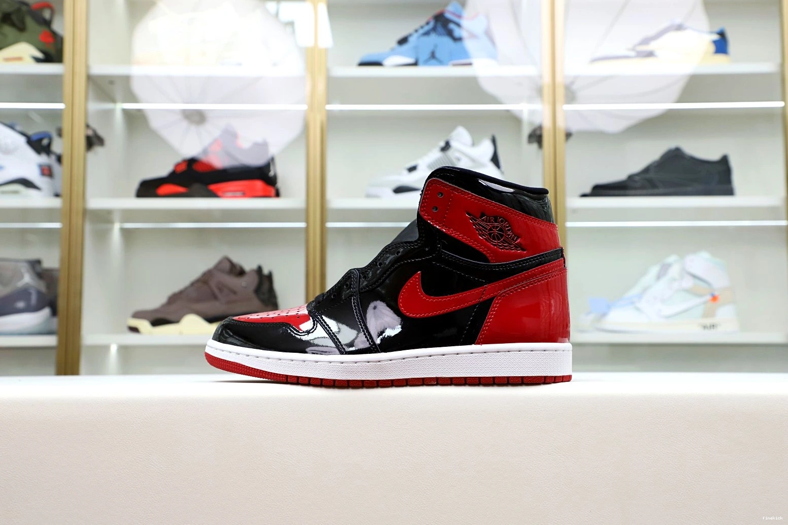 BRED 1 OG PATENT AIR JORDAN HIGH 0120